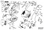 Bosch 3 600 H81 K70 ROTAK 43 LI Lawnmower Spare Parts